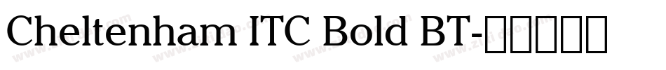 Cheltenham ITC Bold BT字体转换